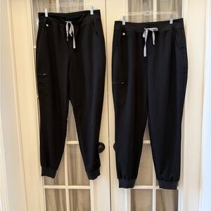 Women’s Figs Black Technical Jogger Pants Large TALL
